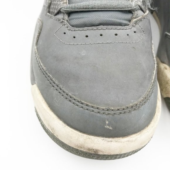 AIR JORDANS Flight Kids Gray High Top Sneakers Youth 4.5 - Picture 7 of 14